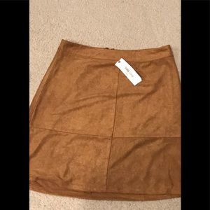 SANS SOUCI Faux Suede Skirt